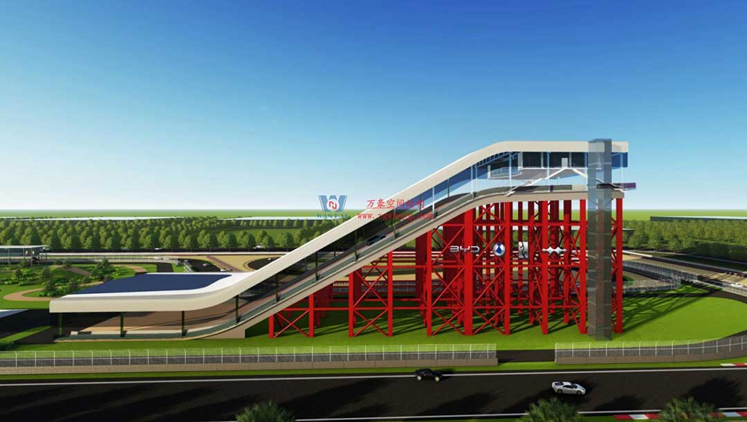 比亞迪賽車場驚現(xiàn)“風之翼”！又一座PTFE膜結構干拔沙坡頂棚拔地而起