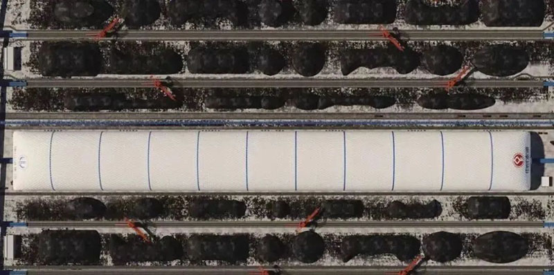 1130米，這個(gè)充氣膜有些長