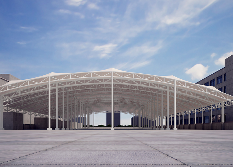 浙江真愛毯業科技有限公司廠房三屋面PTFE膜結構項目