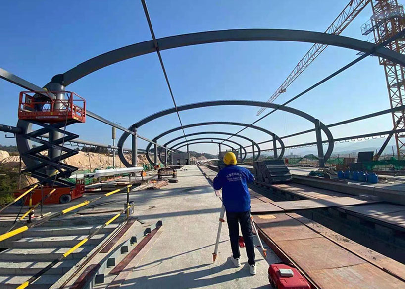 清遠(yuǎn)磁懸浮項(xiàng)目蓮湖車(chē)站異型鋼結(jié)構(gòu)項(xiàng)目