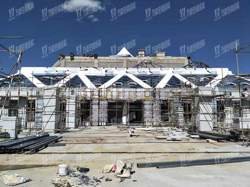 青海茶卡鹽湖天空之境集散中心鋼膜結構項目竣工 青海茶卡鹽湖天空之境集散中心鋼膜結構項目竣工