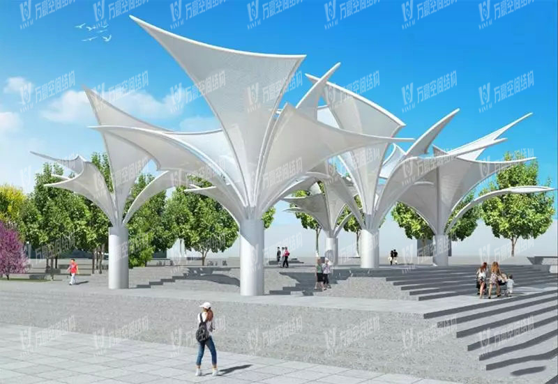 東莞市東江西岸PTFE網格覆膜結構項目 東莞市東江西岸PTFE網格覆膜結構項目