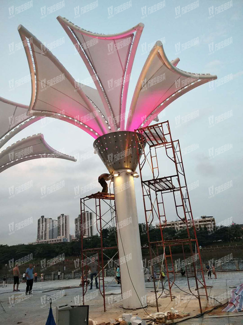 東莞市東江西岸PTFE網格覆膜結構項目 東莞市東江西岸PTFE網格覆膜結構項目