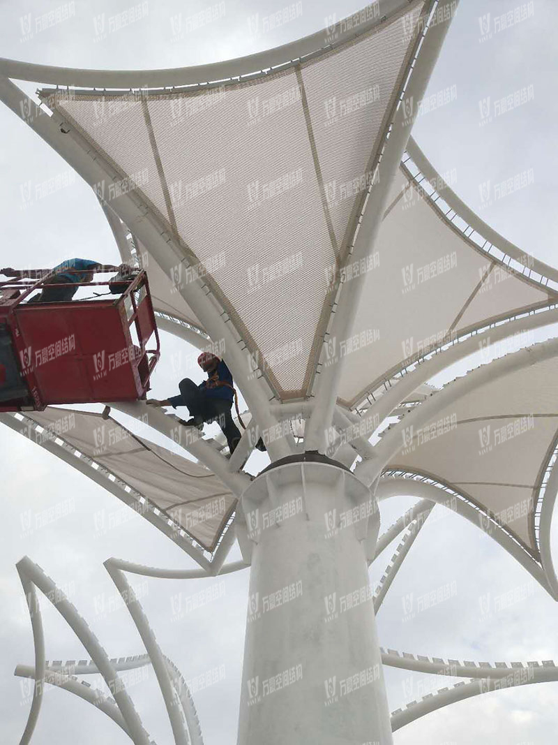 東莞市東江西岸PTFE網格覆膜結構項目 東莞市東江西岸PTFE網格覆膜結構項目