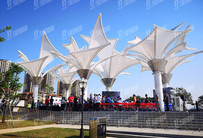 東莞市東江西岸PTFE網格覆膜結構項目 東莞市東江西岸PTFE網格覆膜結構項目