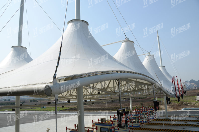 寧波丁家山收費站膜結構 寧波丁家山收費站膜結構